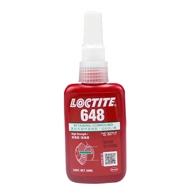 乐泰648 高强度/快速固化圆柱形部件固持胶loctite 648厌氧胶 50ml