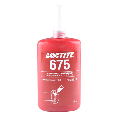 乐泰675 loctite675固持胶 圆柱形部件固持胶轴承轴套机 250ml