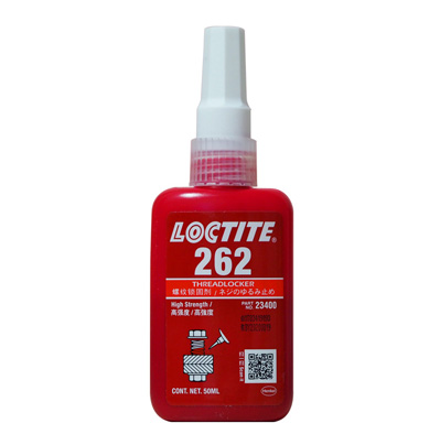 乐泰262厌氧胶水 Loctite262螺纹锁固剂 螺丝紧固密封胶 50ml