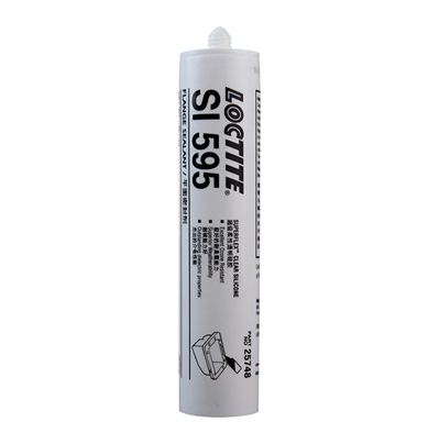 乐泰595平面密封胶loctite595单组分室温硫化密封剂透明硅胶300ml