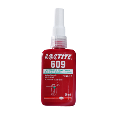 乐泰609胶水 LOCTITE609圆柱形固持胶 螺丝密封厌氧胶 50ml/250ml