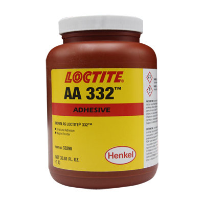 乐泰AA332结构胶耐高温永磁体结构胶磁钢粘接胶1L