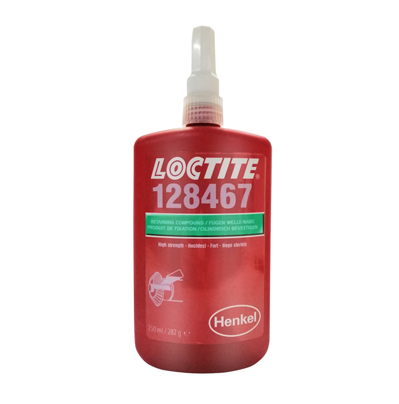 乐泰128467厌氧胶水中强度Loctite128467螺纹锁固剂250ml